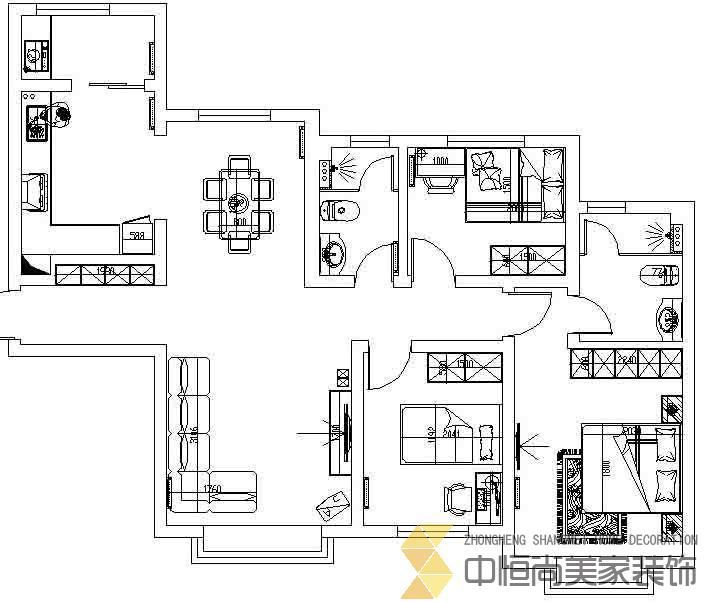 西安,西安家裝,西安家裝設(shè)計,西安小戶型設(shè)計公司,裝修案例津南新城 效果圖