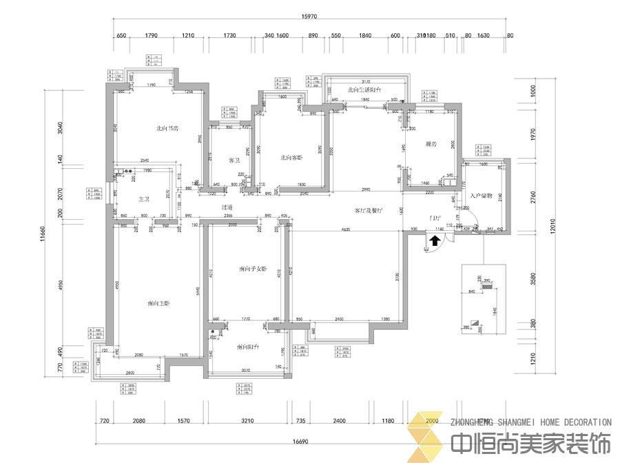 西安,西安家裝,西安家裝設計,西安小戶型設計公司,裝修案例曲江意境150平效果圖