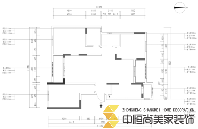 西安,西安家裝,西安家裝設(shè)計,西安小戶型設(shè)計公司,裝修案例龍湖花千樹效果圖