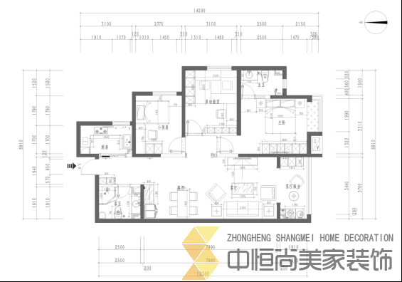 西安,西安家裝,西安家裝設(shè)計(jì),西安小戶型設(shè)計(jì)公司,裝修案例西堪小區(qū)效果圖