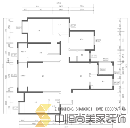 西安,西安家裝,西安家裝設(shè)計,西安小戶型設(shè)計公司,裝修案例西外大家屬院效果圖